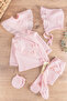 Scalloped Self Patterned 5-Piece Baby Girl Hospital Outlet Baby Set
