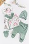 Floral Patterned 5 Piece Baby Girl Hospital Outlet Baby Set