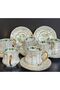 Porcelain Hand-Painted Bride Six-Piece Coffee Cup Set - 4