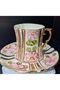 Hand-Painted Porcelain Count Double Coffee Cup Set - 4