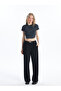 Women's Crop - Crew Neck, Straight Cut - 3