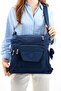 Ultra light women's bag for both back and shoulder in navy blue (model: 571-5b) - 2