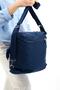 Ultra light women's bag for both back and shoulder in navy blue (model: 571-5b) - 3