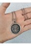 Double Sided Scandinavian Necklace with Talisman Compass and Valknut Figure