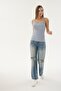 16155 تي شيرت نسائي بحزام رفيع من نسيج الفيتيل - 2