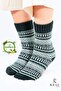 3 Pairs of Women's 100% Wool Thick Winter Warm Patterned Socks - 3