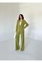 Blazer Suit Single Button Jacket Pants - 3