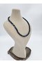 Azurite Natural Stone Necklace 6 mm Elegant (42 cm + 5 cm Extension) - 2