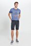 Men's Anthracite Slim Fit Slim Fit Cotton Stretchy 5 Pocket Denim Shorts
