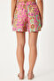 Beige Viscose Kimono and Shorts Set - Pink Pattern WF00080 - 7