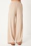 Women's Cream Belted Vest Palazzo Knitted Suit By00055 - 5