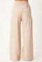 Women's Cream Belted Vest Palazzo Knitted Suit By00055 - 6