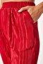 Red Women's Shirt and Trousers Set - Pleated and Buttoned FN03235 - 8