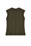 Khaki Viscose/Soft Fabric Fitted/Flexible Knitted Blouse Twoss24Bz00432 - 6