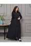 Hooded Belted Hijab Coat - 1231 - 4