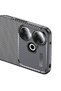 Redmi 13 4g Case Carbon Fiber Patterned Camera Protected Colorfast Black Silicone Cover - 3