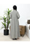 Baby Collar Pocket Hijab Dress-3166 Khaki green - 6