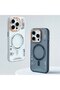 حافظة متوافقة مع هاتف iPhone 15 Pro Max Matte Magsafe مع إطار حماية للكاميرا ومفاتيح معدنية - 6