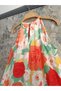 Girl's Relaxed Fit Multicolored Dress - 5