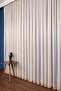 Beige Modern Pattern Skirt Leaded Tulle Curtain, 300x250cm, 1/2 Sparse Pleat, Elıon03001 - 4