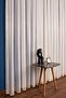Beige Modern Pattern Skirt Leaded Tulle Curtain, 300x250cm, 1/2 Sparse Pleat, Elıon03001 - 3