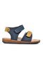 210109 Navy Blue-Beige-Mustard Comfort Boys' Sandals