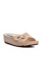 Beige Gel Sole Wedge Sole Women's Slippers - 3