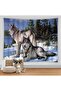 Single Fleece 150 cm * 224 Cm. Tv Blanket White Wolf