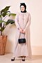 Hijab Comfortable Fit Women's Large Size Dress Viscose Stone