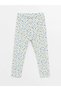 LCW baby Elastic Waist Printed Baby Girl Tights, 2-Piece - 2