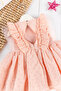 Ruffled Tulle Back Low-cut Summer Baby Girl Dress - 3