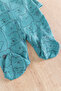 Teddy Bear Figured Long Sleeve 3 Piece Baby Boy Jumpsuit Set - 5