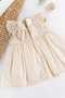 Laced Lace Collar Summer Muslin Baby Girl Dress - 4