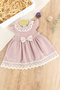 Laced Bow Summer Muslin Baby Girl Dress Baby Jumpsuit