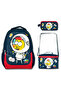 Kral Şakir Astronaut Primary and Secondary School Bag, Lunch Box and Pen Bag Set