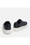 Navy Blue Genuine Leather Men's Casual Shoes - 5