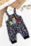Figure Embroidered Baby Boy Jumpsuit Salopet Set