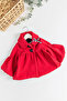 Baby Girl Coat with Balloon Sleeves and Collar