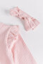Frilly Front Buttoned Bandana Baby Girl Jumpsuit - 3