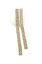 3 Rows Gold/silver Earrings Evening Dress Set with Zirconium Stones - 2