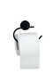 Toilet Paper Holder Without Cover, WC Paper Holder - Matte Black - 4