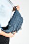 Unisex Blue Waist Bag - Multi-Pocket (Model: 571-7F) - 3