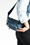 Unisex Blue Waist Bag - Multi-Pocket (Model: 571-7F) - 4
