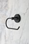Toilet Paper Holder Without Cover, WC Paper Holder - Matte Black - 2