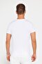 White Crew Neck T-Shirt - 100% Cotton, Soft Texture, Printed Slim Fit - 5