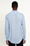 Slim Fit Long Sleeve Slim Fit Flowing Viscose Stylish Men's Blue Shirt - 4