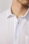 Relax Fit Short Sleeve Comfortable Cut Muslin Fabric 100% Cotton Single Pocket Summer Solid White Men's Shirt - 4