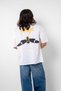 Phaseone"V2" Printed 24/1 Oversize Unisex White Tshirt - 5