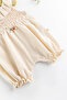 Frilly Collar Laced Summer Muslin Baby Girl Jumpsuit - 3