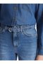 Belted Waist Mom Fit Women's Jean Trousers - 3